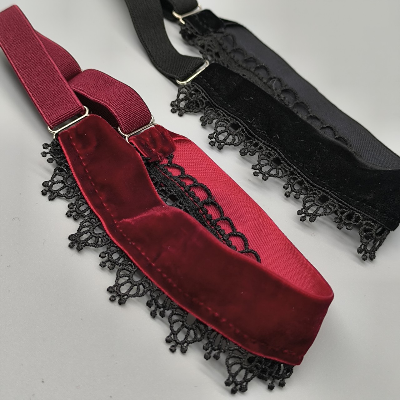 Women'S Accessories Accessorize - สายรัดถุงเท้ากำมะหยี่แบบกว้างสไตล์วินเทจ ปรับได้ ใช้สำหรับคอสเพลย์ สไตล์เรโทร