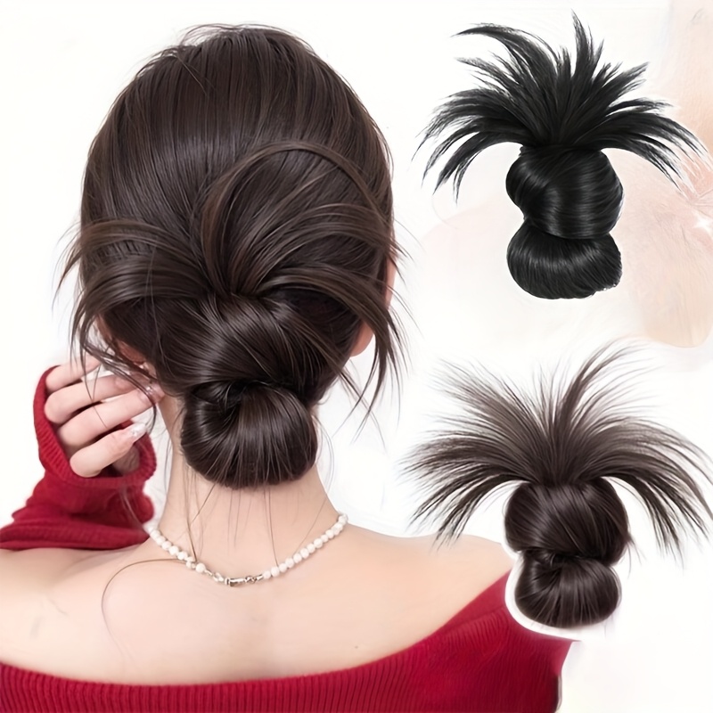 Women Accessories On Sale - ต่ําสังเคราะห์ Bun ผมหางม้าธรรมชาติ Fluffy Claw คลิป