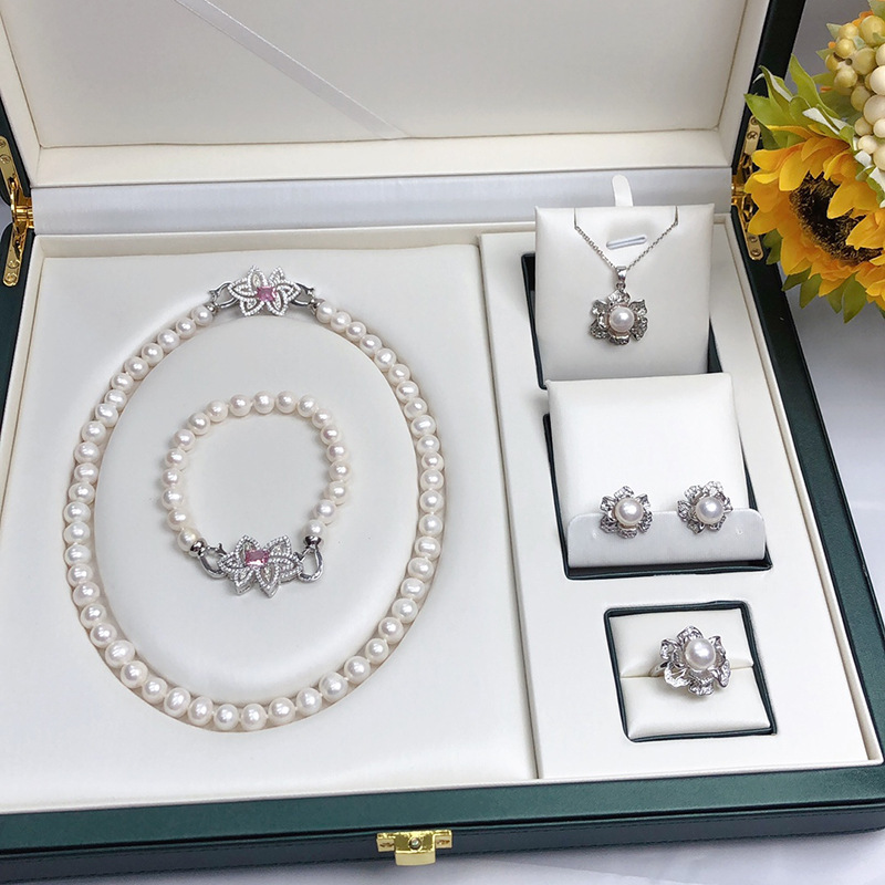 Women'S Accessories Accessorize - ชุดสร้อยคอไข่มุกน้ำจืดจูจี้สำหรับผู้หญิง เรียบง่าย ทันสมัย อเนกประสงค์ เครื่องประดับ ดาราอินเทอร์เน็ตเสี่ยวหงซู