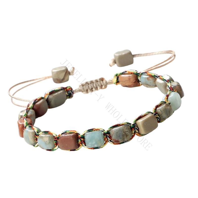 Women'S Accessories Accessorize - R7UF สร้อยข้อมือลูกปัดพร้อมสายไนลอนที่สะดวกสบายปรับความยาวได้สายรัดข้อมืออุปกรณ์เสริมสำหรับทุกเพศสำหรับการสวมใส่ในชีวิตประจำวัน