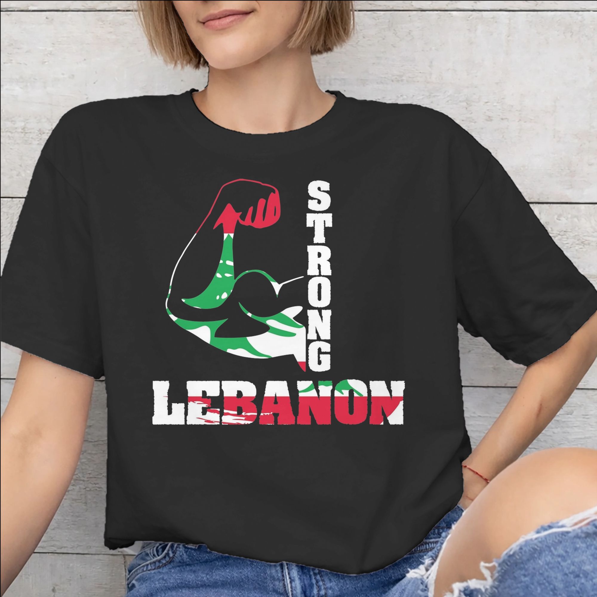 Women Accessories Lebanon - เลบานอนธงหัวใจอุปกรณ์เสริมผู้ชายผู้หญิงเสื้อยืดผ้าฝ้ายเสื้อยืดพิมพ์กราฟิกเสื้อยืดเสื้อผ้า
