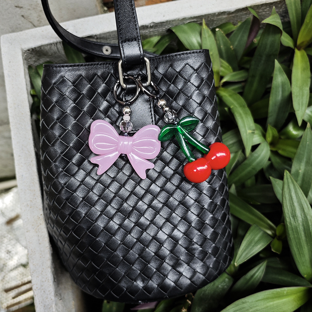 Women'S Y2K Accessories - HERLOOK Big Cherry กระเป๋า Charm พวงกุญแจ