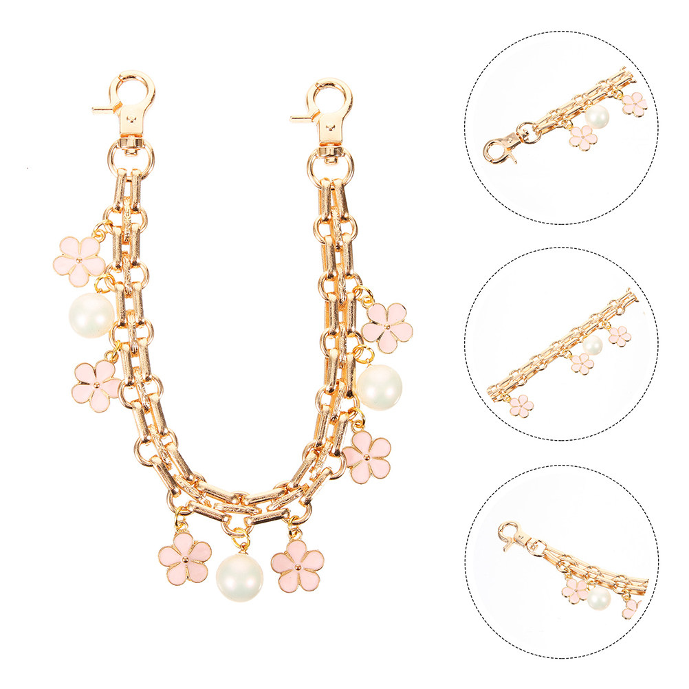 Women'S Accessories Purse - สายสะพายกระเป๋าโลหะลายดอกไม้ 2 ชิ้น สำหรับกระเป๋าสะพายข้าง กระเป๋าถือผู้หญิง พร้อมตะขอเกี่ยว
