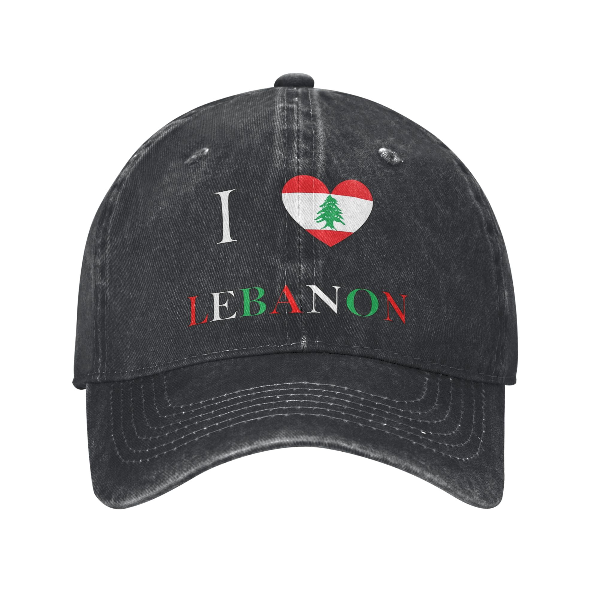 Women Accessories Lebanon - เลบานอนธงหัวใจหมวกคนขับรถบรรทุกอุปกรณ์เสริมสำหรับผู้ชายผู้หญิงเบสบอลหมวกหมวกสบายๆหมวกปรับได้