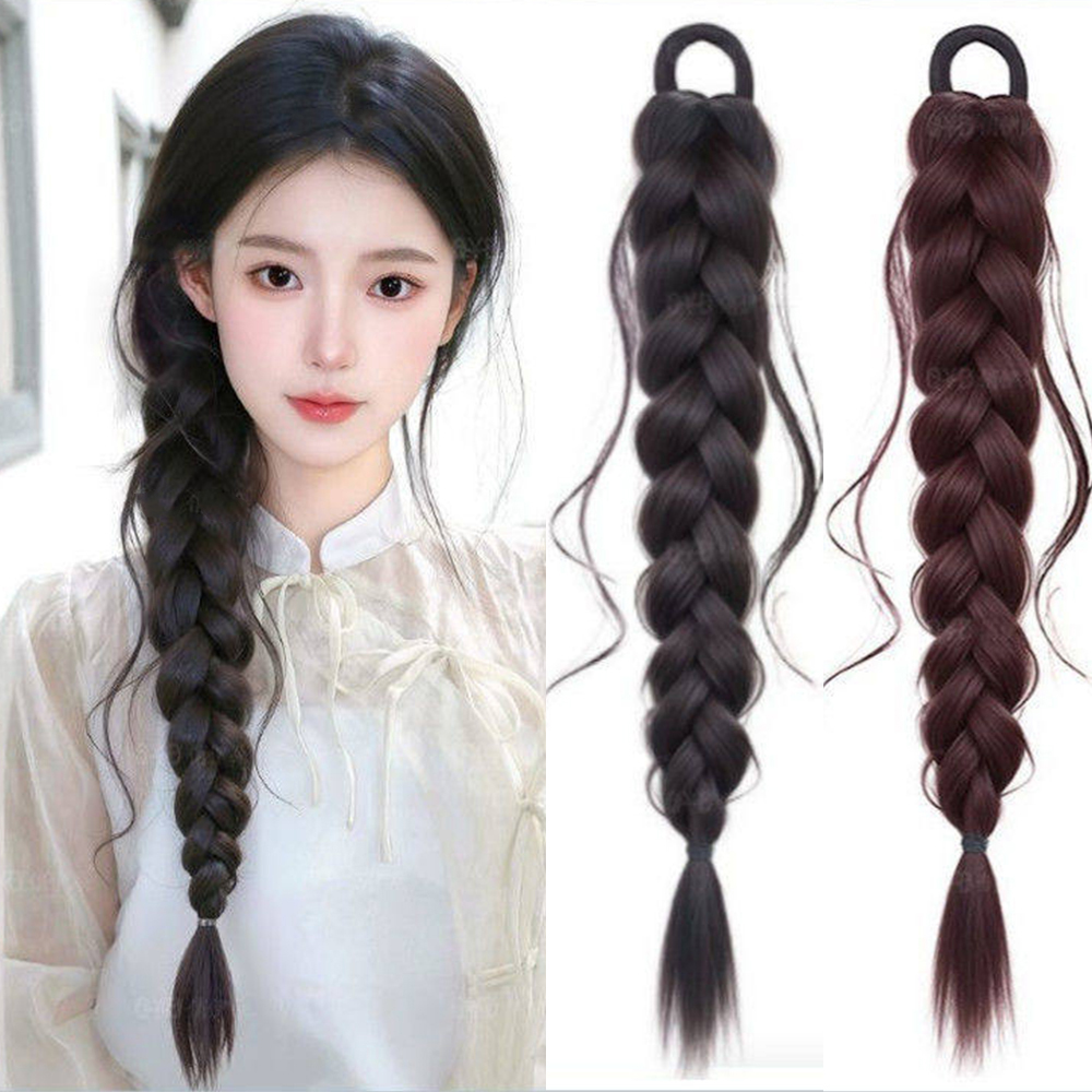 Women Accessories On Sale - ผมปลอมถักเปียหางปลาแบบสบายๆ ขนาด 18 นิ้ว ทนความร้อน ใช้ได้ทุกวัน