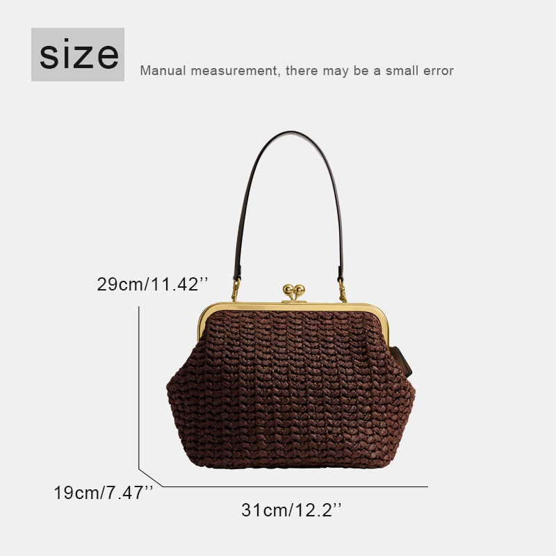 กระเป๋าสะพายชายหาดแบบถักมือพร้ - Women'S Accessories Purse บทวิจารณ์และราคา