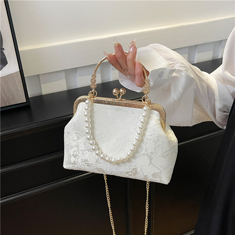 วินเทจคลาสสิกลูกไม้กระเป๋ามุกเ - Women'S Accessories Purse บทวิจารณ์และราคา