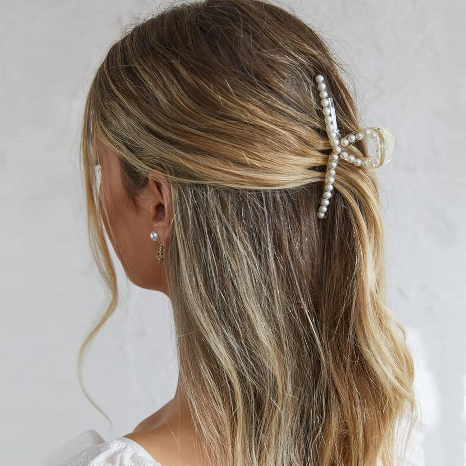 Elegant เลียนแบบไข่มุกผม Claw  - Women Accessories Online บทวิจารณ์และราคา