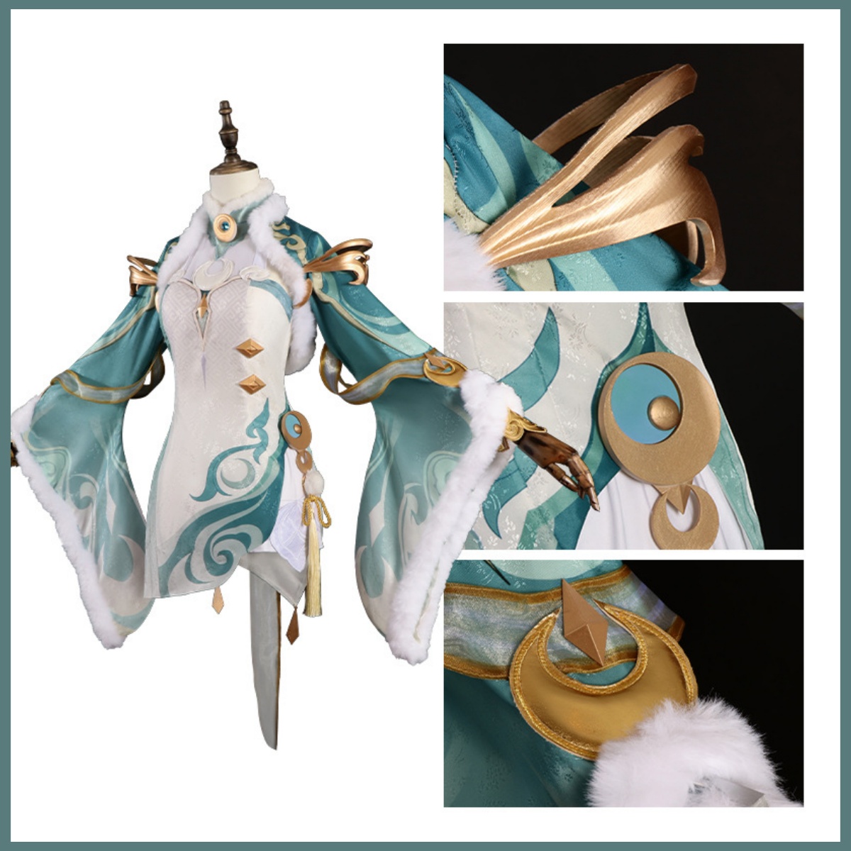 ชุดคอสเพลย์เกมซีไบ สีเขียวขาว  - Women'S Ear Accessories บทวิจารณ์และราคา