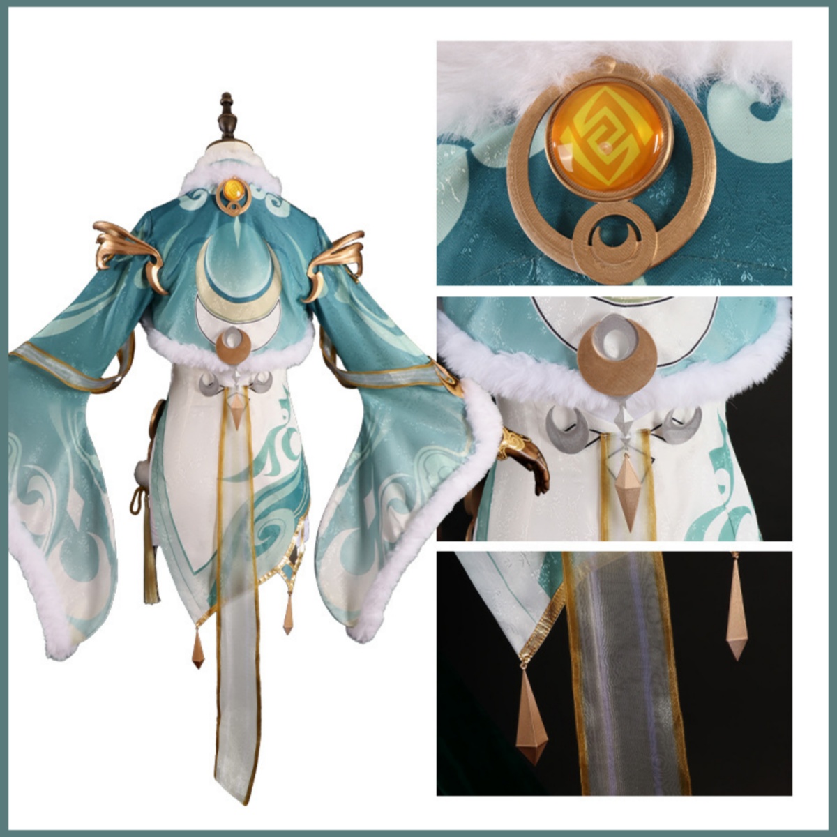 ชุดคอสเพลย์เกมซีไบ สีเขียวขาว  - Women'S Ear Accessories บทวิจารณ์และราคา
