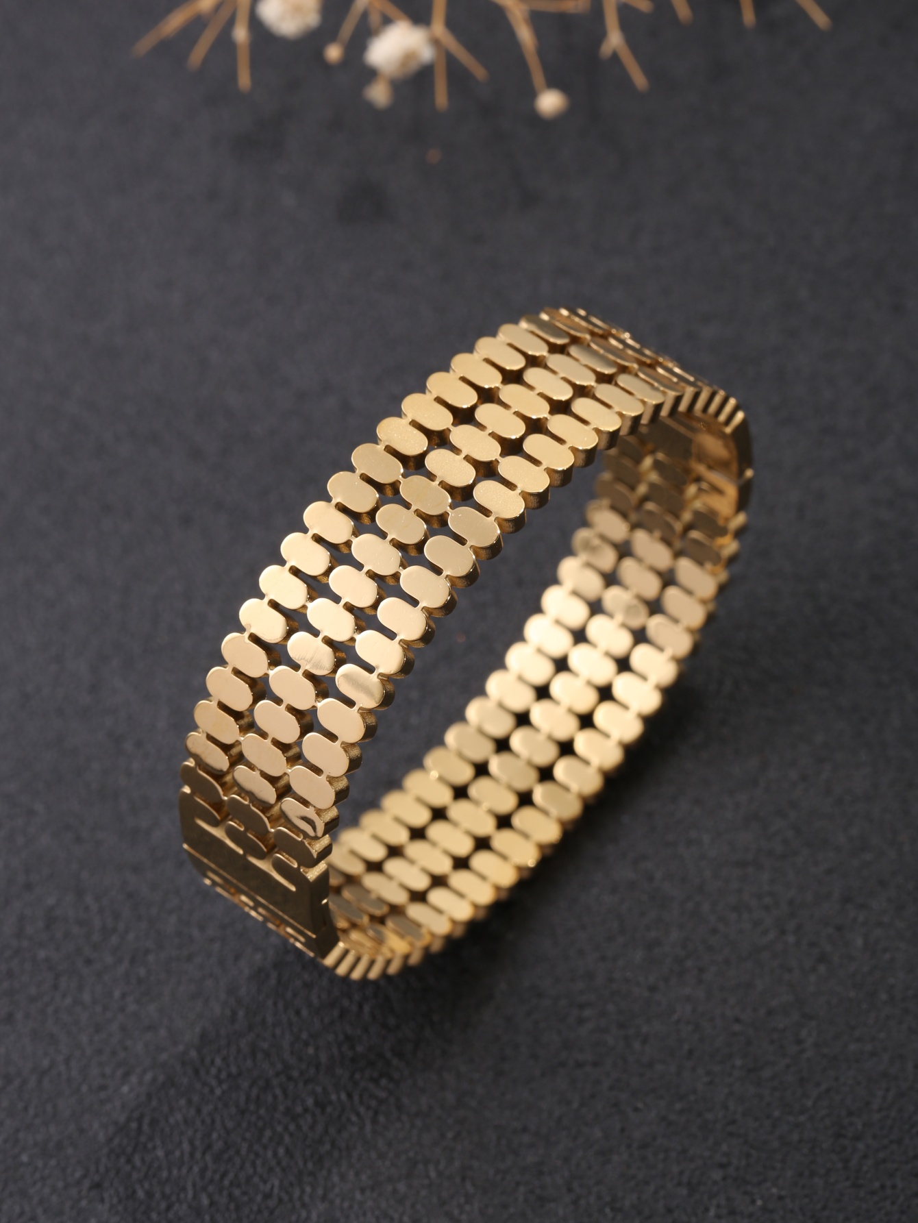 สายนาฬิกาสแตนเลสสตีลชุบทอง 18K - Women'S Accessories To Wear With Watch บทวิจารณ์และราคา