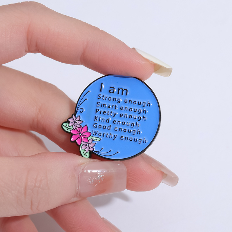 เข็มกลัดเคลือบลายการ์ตูนคำคมสร - Women Accessories Quotes บทวิจารณ์และราคา