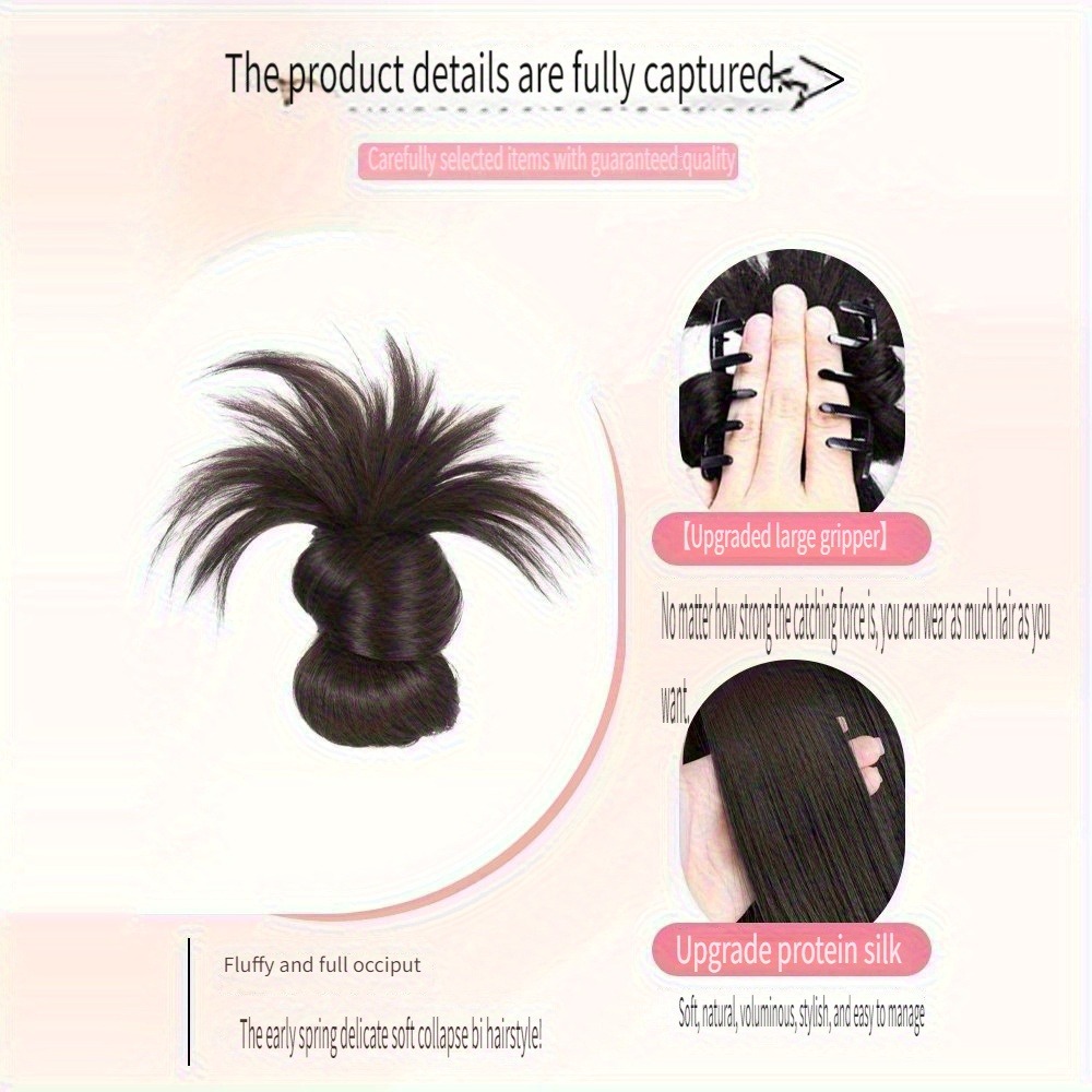 ต่ําสังเคราะห์ Bun ผมหางม้าธรร - Women Accessories On Sale บทวิจารณ์และราคา