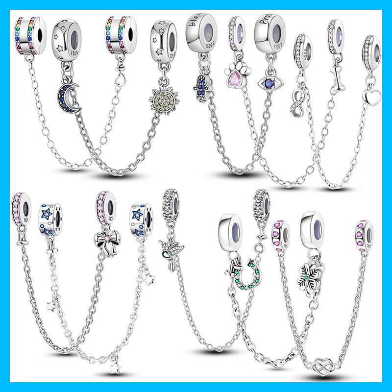 จี้ห้อยรูปพระจันทร์สีรุ้งชุบเง - Women Accessories Pandora บทวิจารณ์และราคา