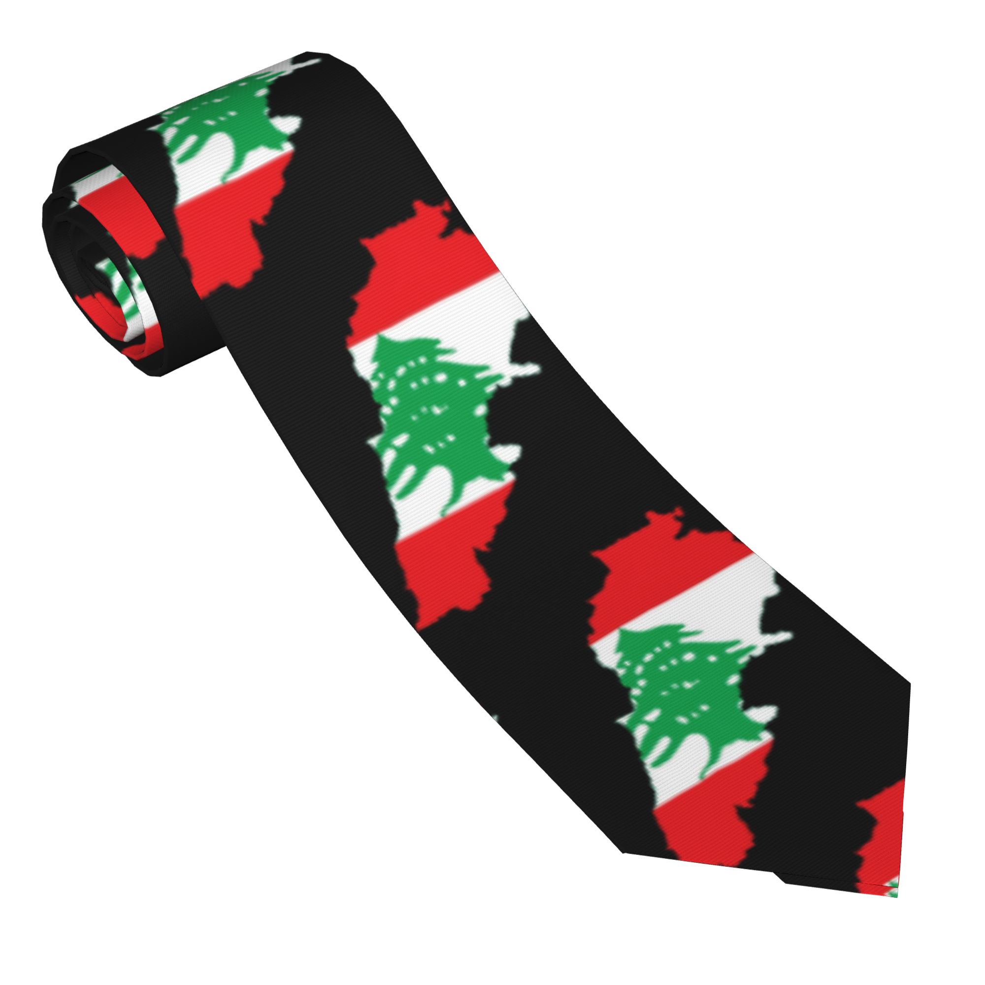 เนคไทลายธงชาติเลบานอน  แบบกำหน - Women Accessories Lebanon บทวิจารณ์และราคา