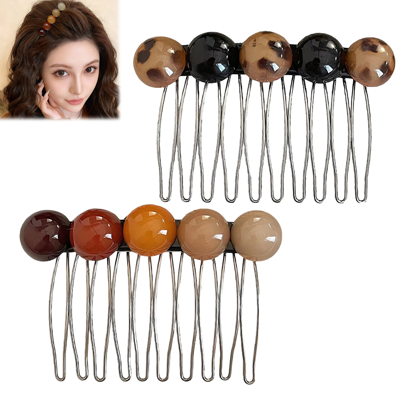 กิ๊บติดผมแบบเกาหลีประดับลูกปัด - Women Accessories On Sale บทวิจารณ์และราคา