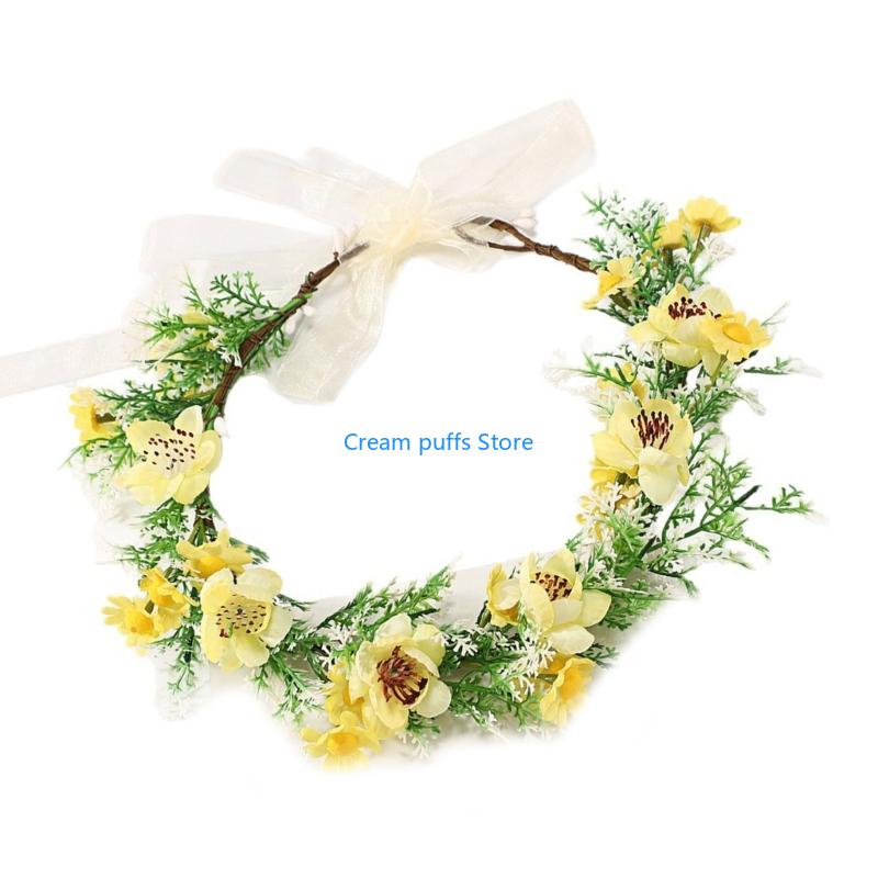 ที่คาดผมดอกไม้ยืดหยุ่นน้ำหนักเ - Women Accessories Description บทวิจารณ์และราคา