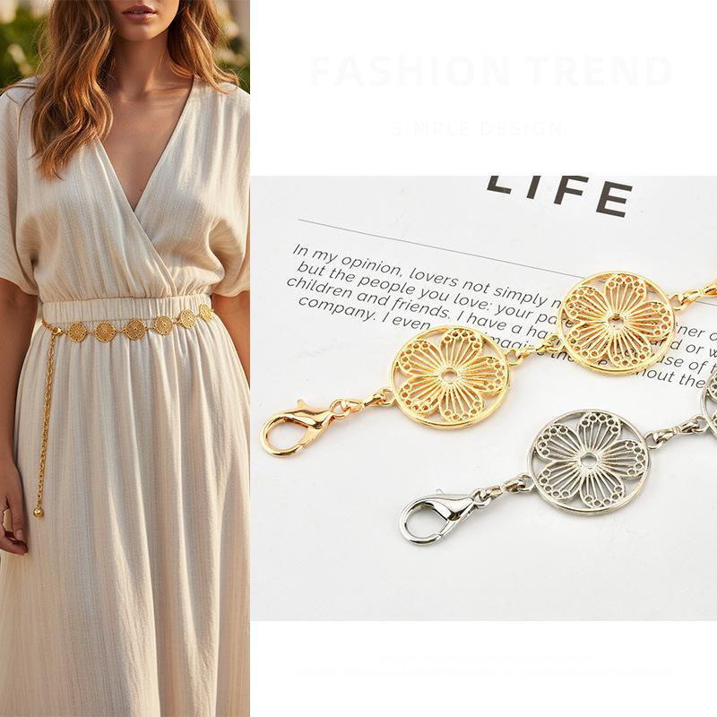 เข็มขัดคาดเอวโลหะลายดอกไม้แบบโ - Women'S Accessories Accessorize บทวิจารณ์และราคา