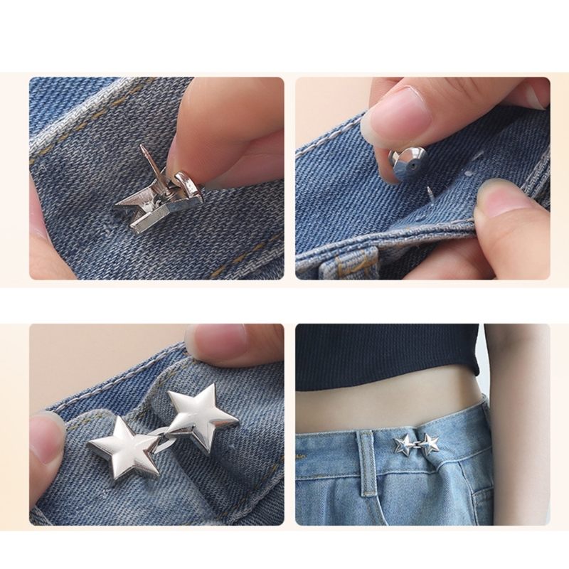 กระดุมรัดเอวปรับได้1ชุดกระดุมก - Women Accessories Description บทวิจารณ์และราคา