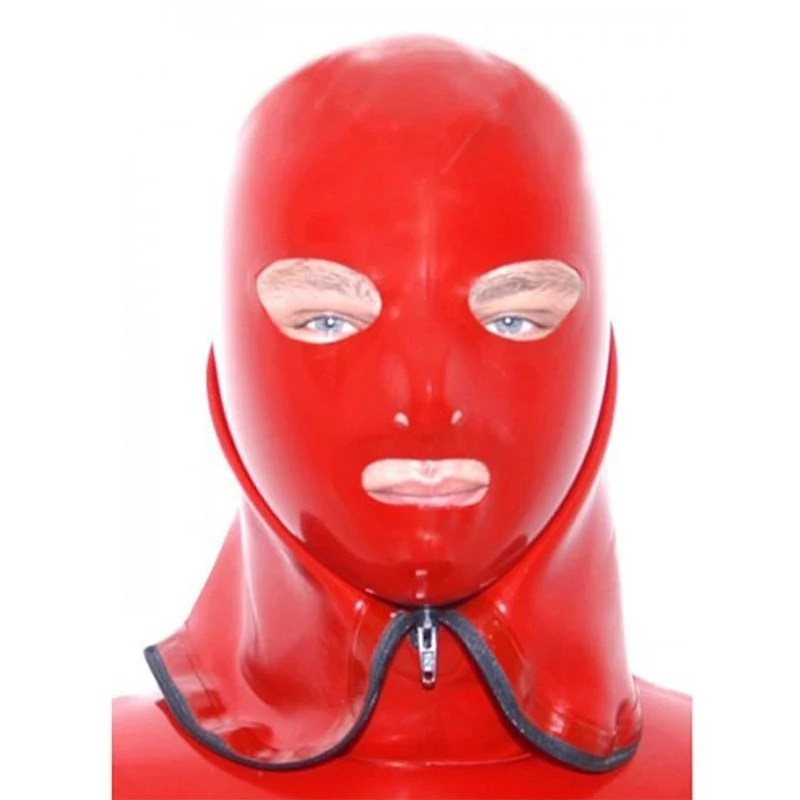 เซ็กซี่สีแดง Latex หน้ากากยาง  - Women'S Red Accessories บทวิจารณ์และราคา