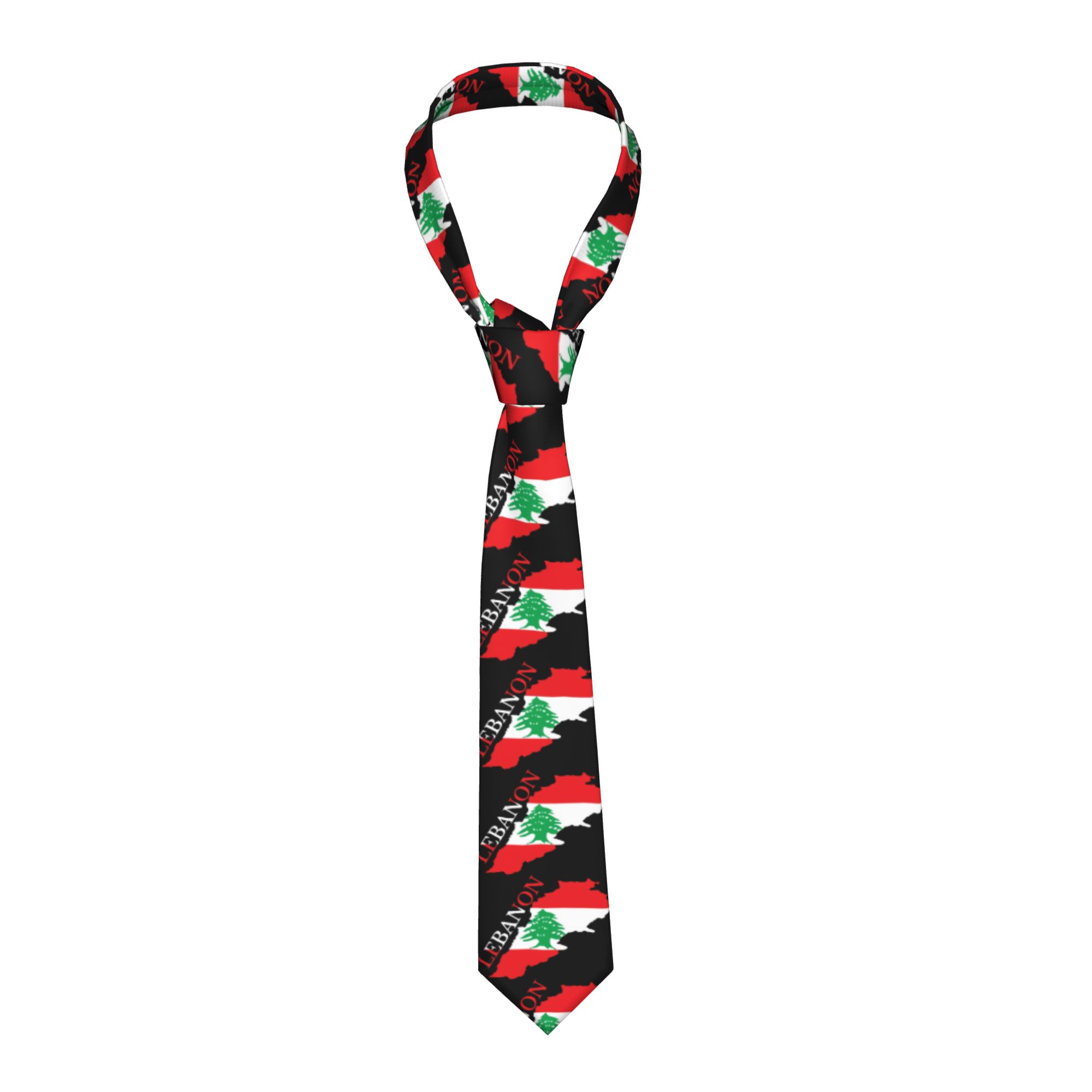 เนคไทลายธงชาติเลบานอน สำหรับงา - Women Accessories Lebanon บทวิจารณ์และราคา