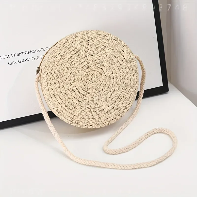 กระเป๋าสะพายข้างทรงกลมสานจากหว - Women'S Accessories Purse บทวิจารณ์และราคา