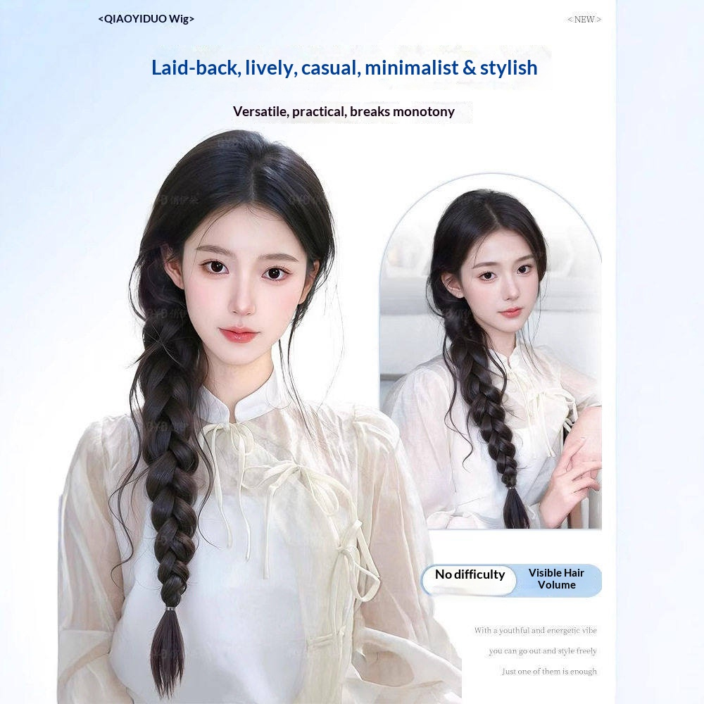 ผมปลอมถักเปียหางปลาแบบสบายๆ ขน - Women Accessories On Sale บทวิจารณ์และราคา