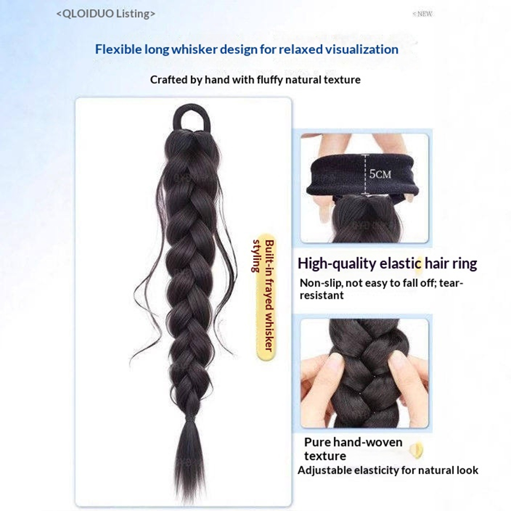 ผมปลอมถักเปียหางปลาแบบสบายๆ ขน - Women Accessories On Sale บทวิจารณ์และราคา