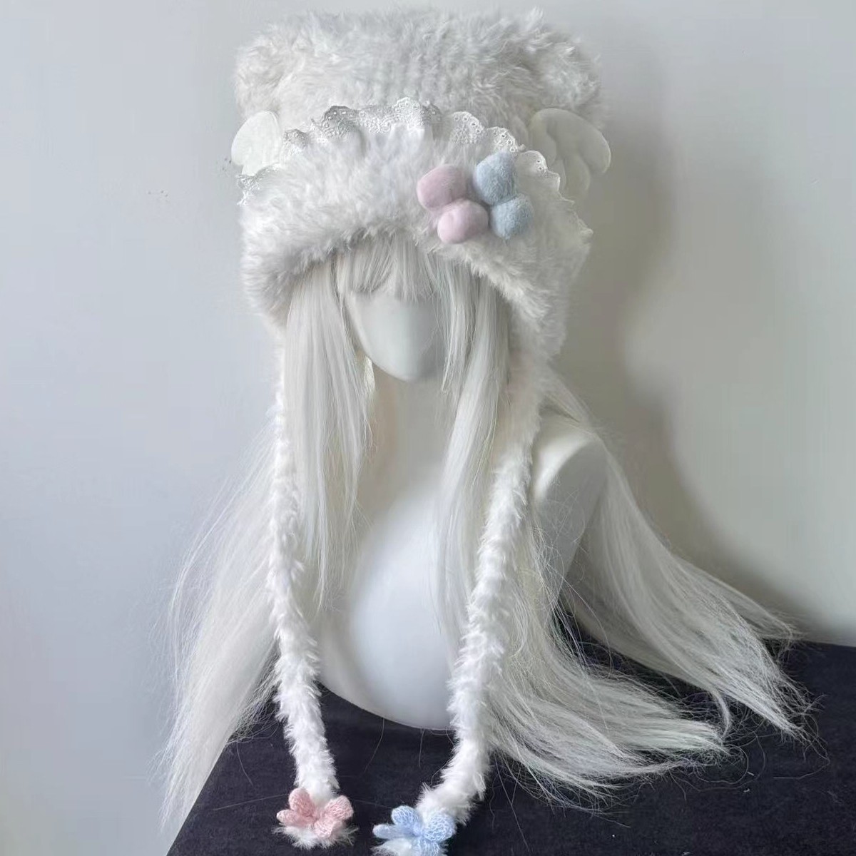หมวกทรงหมีประดับลูกไม้ผูกโบว์ส - Women'S Ear Accessories บทวิจารณ์และราคา